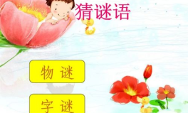 灯谜大全儿童3到6岁,3-6岁儿童灯谜乐园